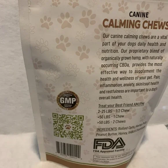 CANINE CALMING CHEWS 600MG ( Free Shipping on all of Canine Products.) - Picture 4 of 5